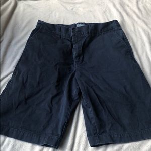 Navy polo shorts